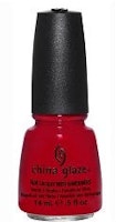 China Glaze Nail Lacquer -  Red Satin 14ml