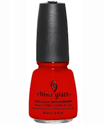 China Glaze Nail Lacquer - Roguish Red 14ml