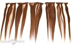 Clip On Äkta Remyhår - Brun 6 - 50 cm