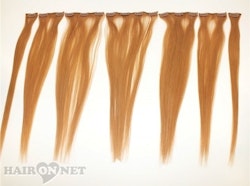 Clip On Äkta Remyhår - Mörkblond 18 - 50 cm