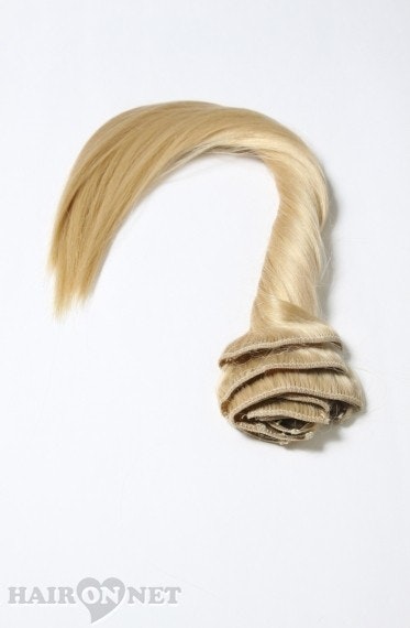 Clip On Äkta Remyhår - Blond 22 - 60 cm