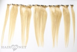Clip On Äkta Remyhår - Blond 22 - 50 cm
