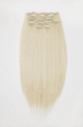 Clip On Kanekalon Löshår - Bleach Blond