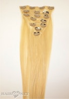 Clip On Äkta Remyhår - Gyllenblond 24 - 60 cm