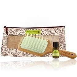 Macadamia Bamboo Paddle Brush Kit