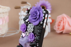 Iphone skal - Purple Rose 3D - Iphone 4/4s