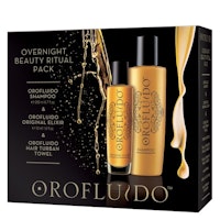 Orofluido Overnight Ritual Pack - Shampoo & Elixir & Handduk