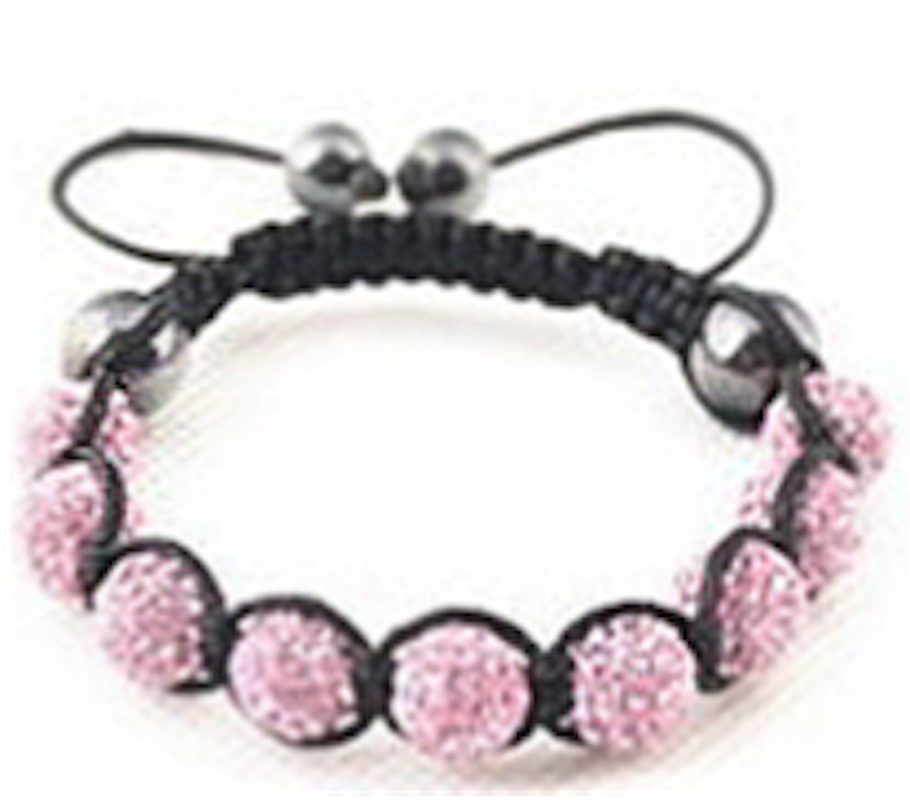 Shamballa Armband - Rosa