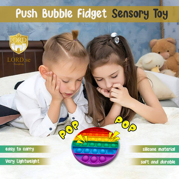 4-Pack Push Pop Bubble Fidget Sensory Toy