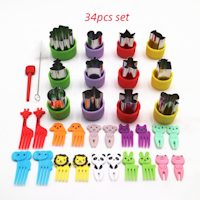 Fruit cutters, Cookie Stamp Molds 34pcs