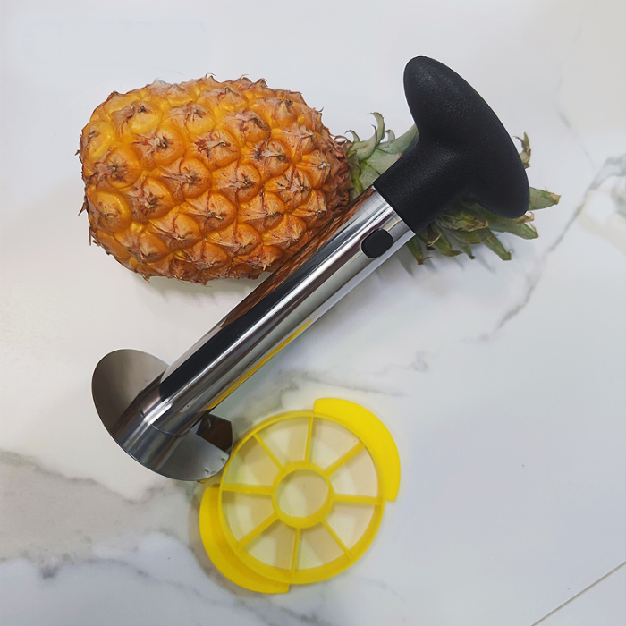 Pineapple Core Cutter with Peeler in Stainless Steel