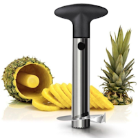 Pineapple Core Cutter with Peeler in Stainless Steel