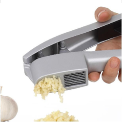 Garlic press and garlic cutter 2 in 1