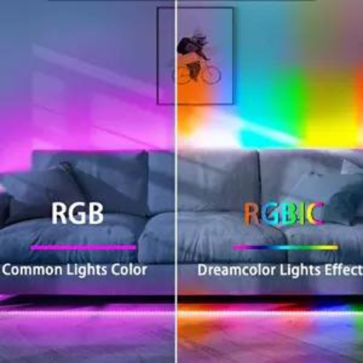 RGBIC -Wi-Fi + Bluetooth LED Strip-ljus 5M