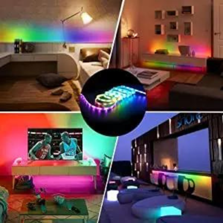 RGBIC-Wi-Fi Bluetooth LED Strip-ljus 5M