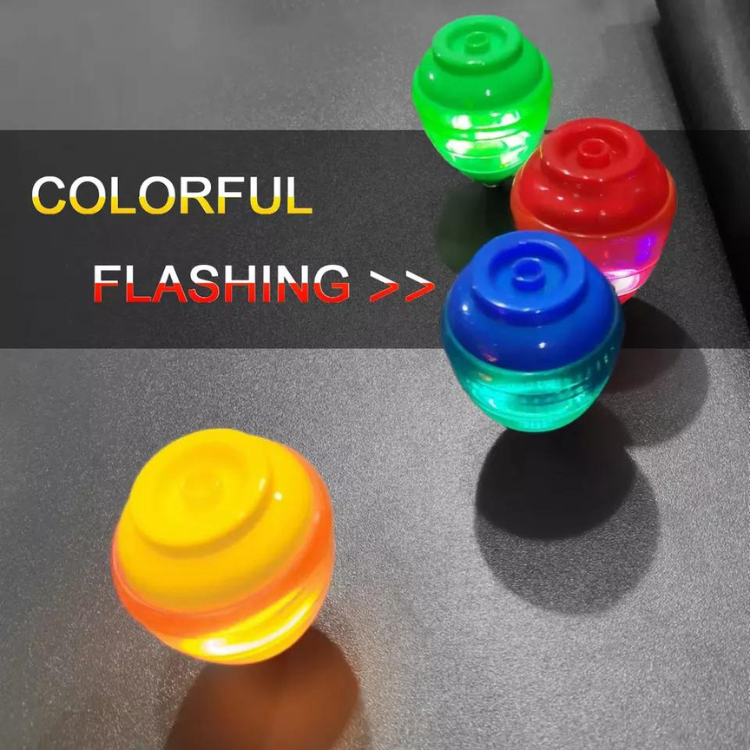 LED Lighting Gyro Glowing Peg - Flashing Spinning Toy