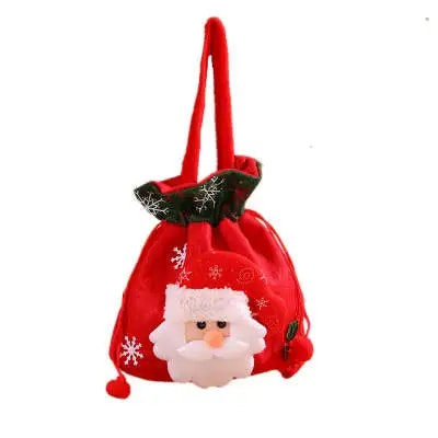 Christmas candy drawstring bag gift bag - packaging decoration