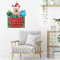 Diy Christmas decorations felt advent calendar with pockets