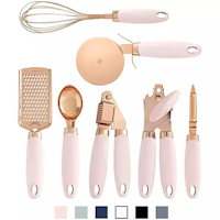 Kitchen utensils, set of 7 pieces - Gold