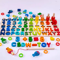 Pedagogiska Trä Montessori leksaker