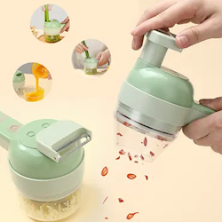 4 in 1 Multifunction Wireless Electric Vegetable Cutter Grinder