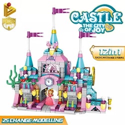 Princess castle -12 in 1 educational construction building brick block toys-Christmas gift