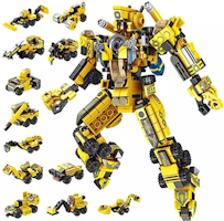 Engineering Transformation Car Deformation Robot 576 pcs Building Blocks Set