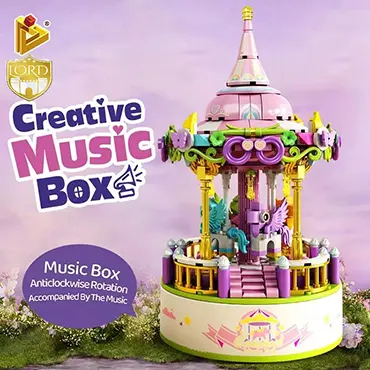 Creative Music Box - Model Creative Tech Building Blocks City Bricks Toys for Kids Boys Gifts Kid +6