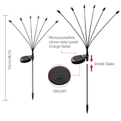 Solar Garden Lighting - LED Fireflies Plug-In 2 pcs.