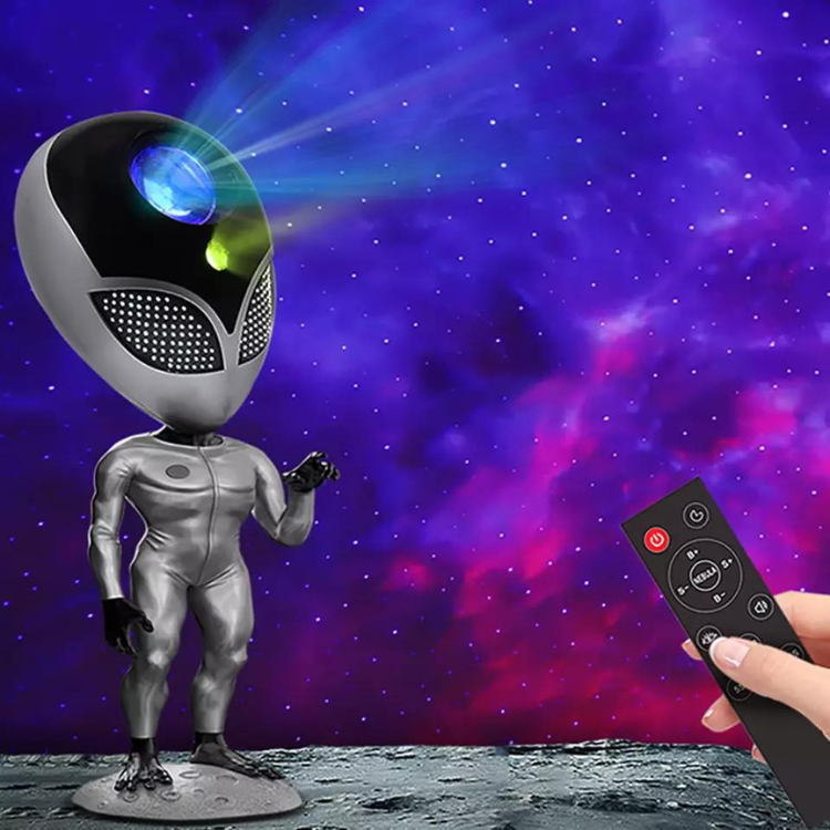 Alien Nattlampa - Galaxy lampor med röstfunktion