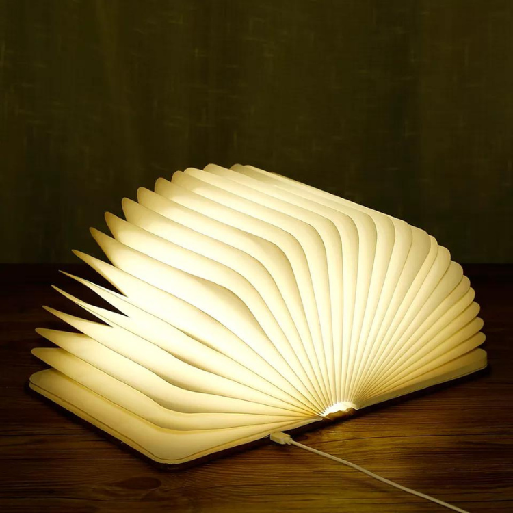 Large foldable book lamp LED USB - 8 colors - Rechargeable
