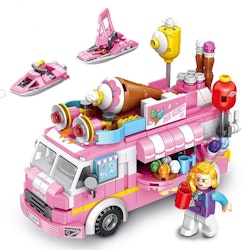 Ice cream truck Toys for children - construction Educational DIY intelligence Christmas building blocks with lego toys