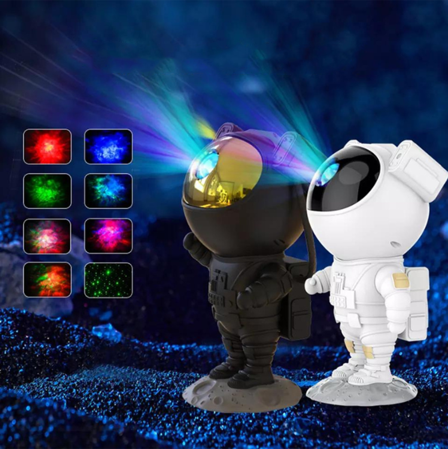 Astronaut Star Projector - Multi-colour night lamp