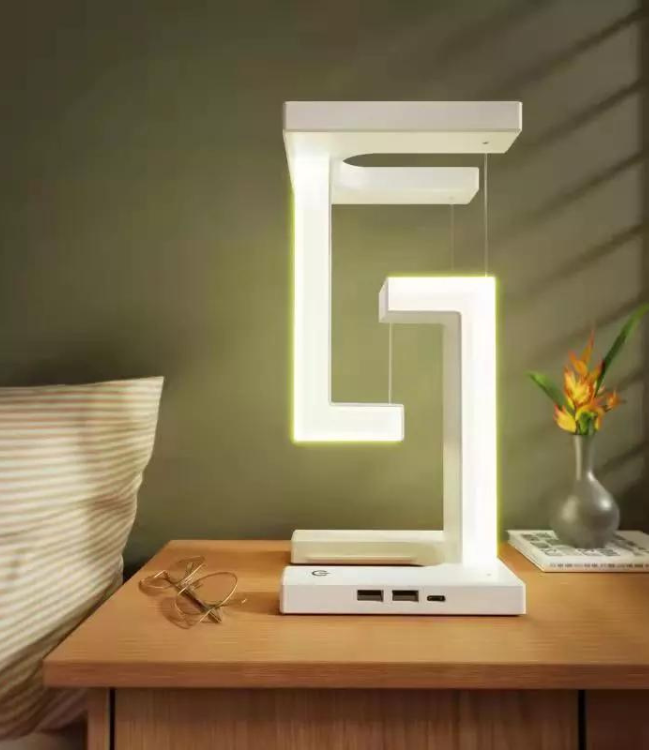 Desk lamp stand magnetic wireless charger table 4-in-1