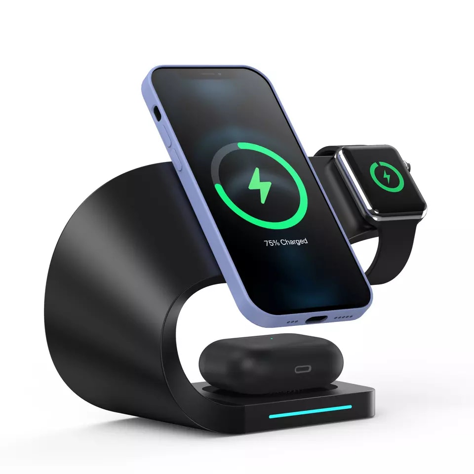 Wireless charger 4 in 1 magnetic fast charging