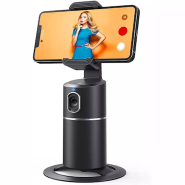 Selfie holder with automatic AI face tracking (360 °)