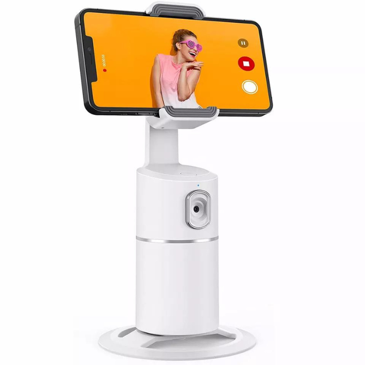 Selfie holder with automatic AI face tracking (360 °)