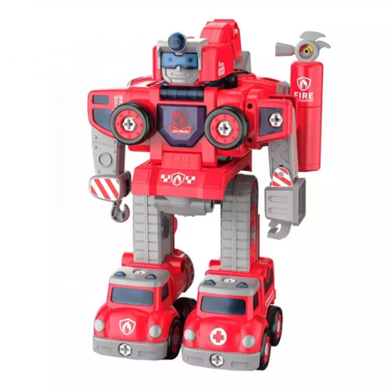 5 in 1 toy robot cars - Rescue Brave Combination - transform car
