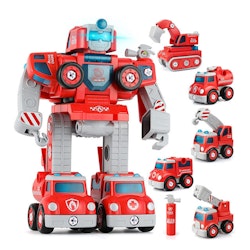 5 in 1 toy robot cars - Rescue Brave Combination - transform car
