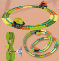 Dinosaur Car Tracks Toy 208 pcs