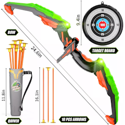 Bågpilar för barn med LED-lampor