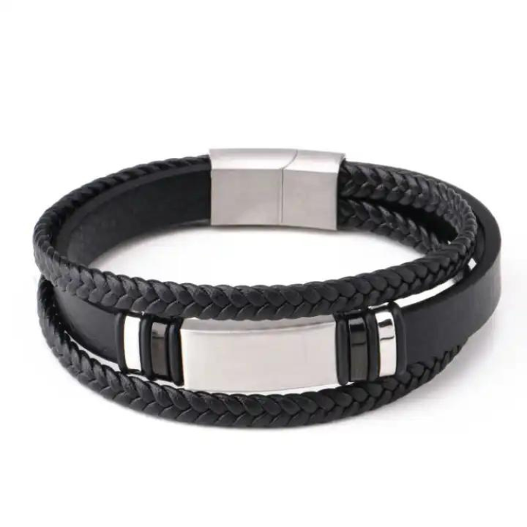 Handmade genuine leather bracelets: Radiates elegance