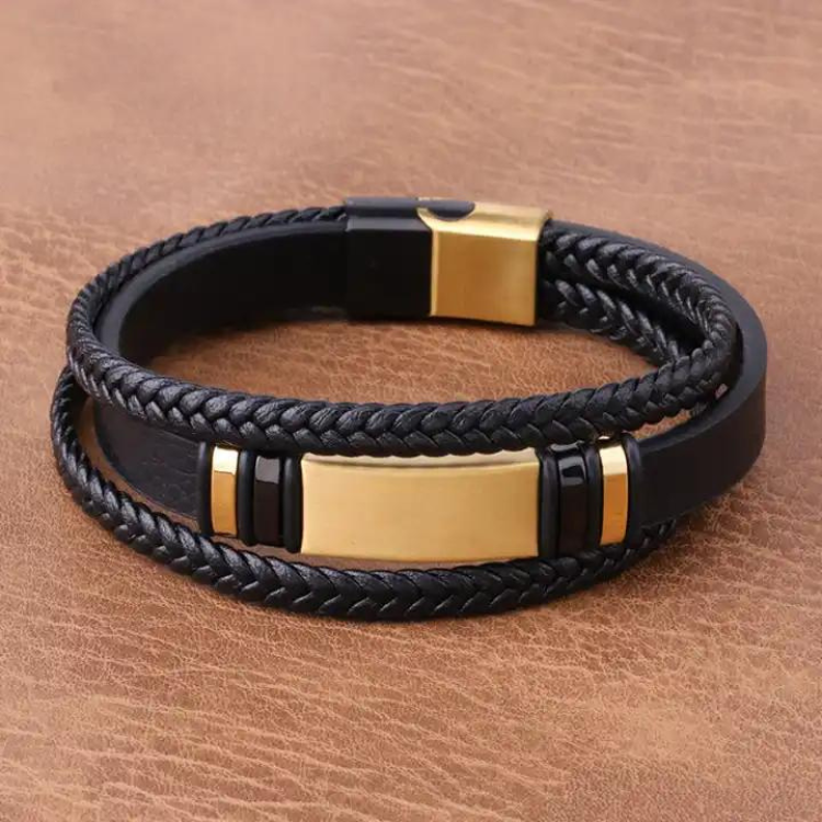 Handmade genuine leather bracelets: Radiates elegance