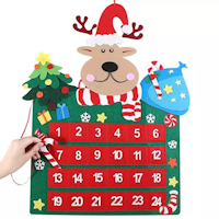 Diy Christmas decorations felt advent calendar with pockets