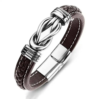 Infinity handmade genuine leather bracelets
