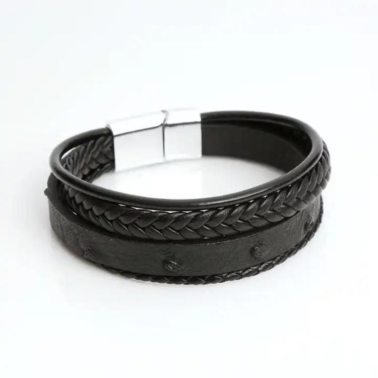 Handcrafted genuine leather bracelet
