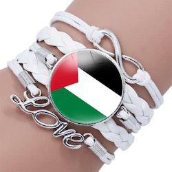 Love palestine flag bracelet