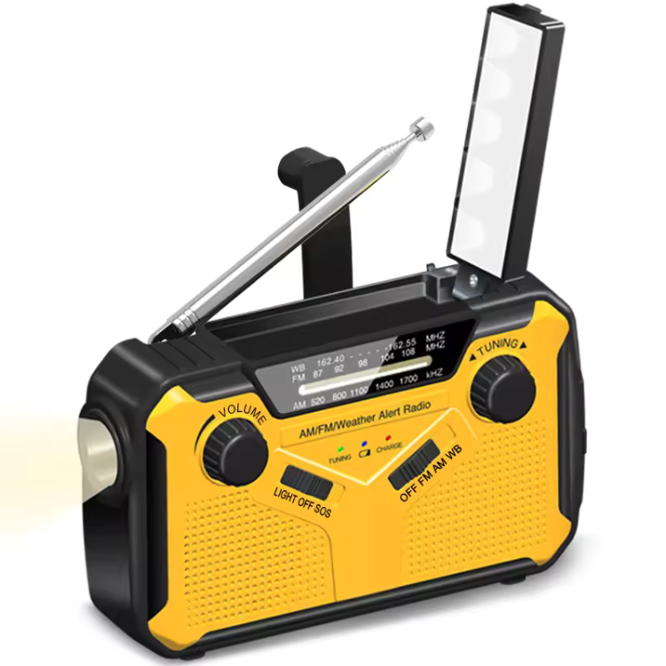 Nödradio Vevradio med Solceller & Powerbank 2500 mAh