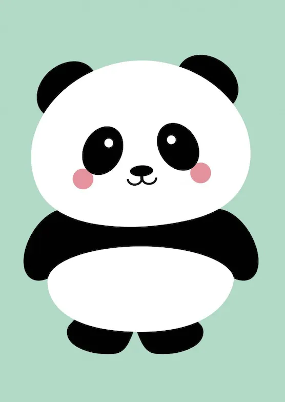 gratulationskort med panda