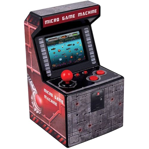 mini arcade litet arkadspel, miniarkad i rött